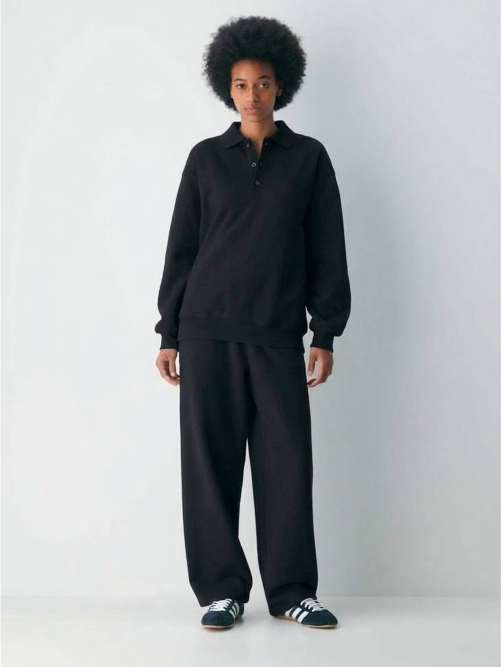 Aritzia TNA Cozy Sweatfleece Boyfriend Polo
Sweatshirt